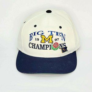 Michigan Big Ten Champion 1997 snapback hat White
